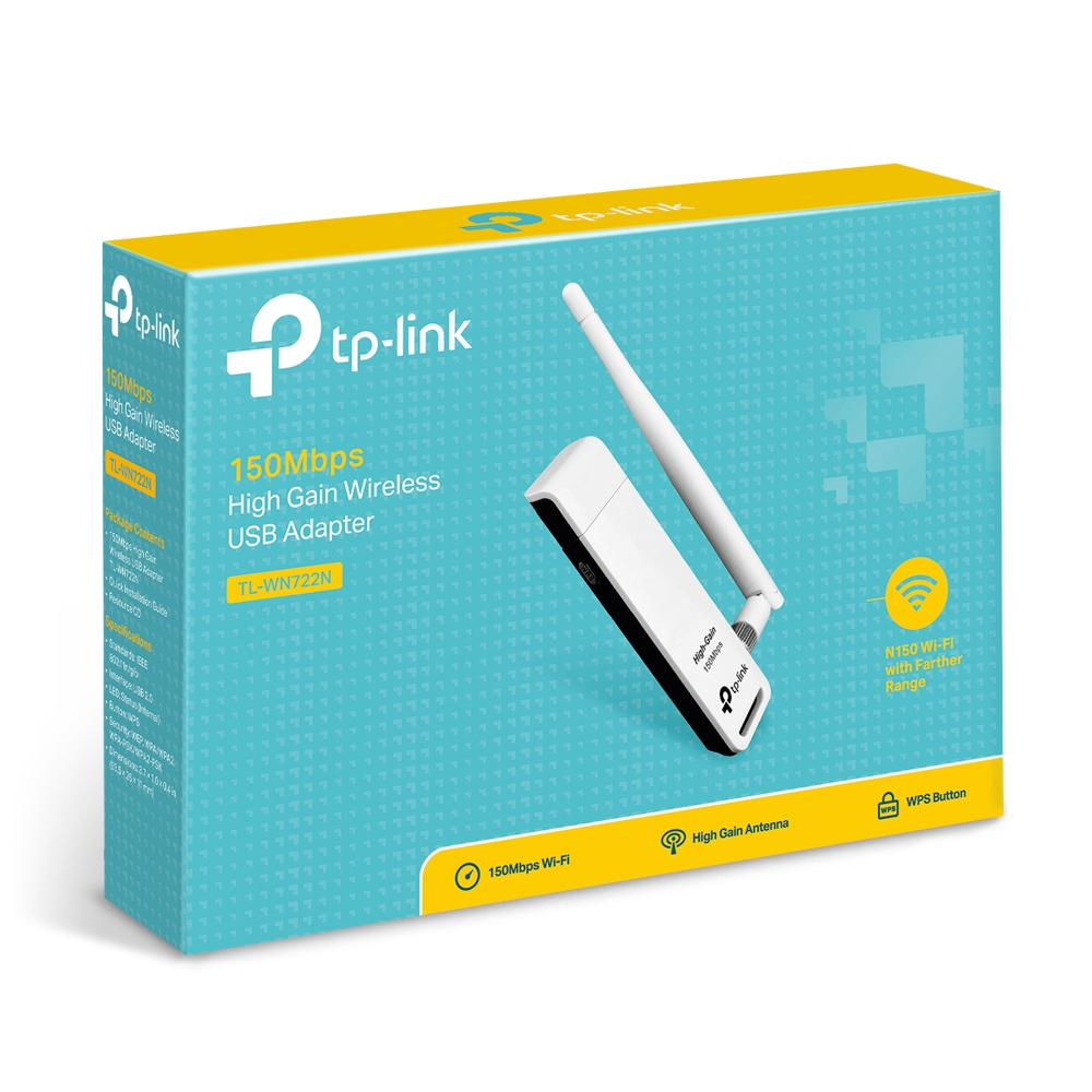 Tp-link, Tarjeta De Red De Alta Ganancia 150mbps, Tl-wn722n - Imagen 4