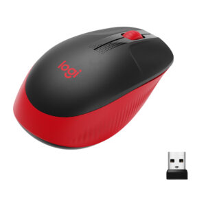 Mouse Logitech Inalámbrico M190 Rojo