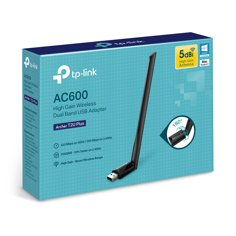Tarjeta Usb Wifi Tp-link,Banda Dual Ac600, Archer T2u Plus - Imagen 4