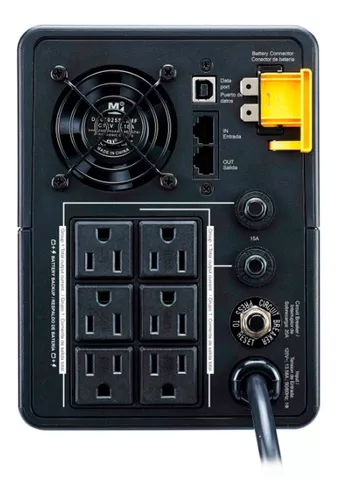 Ups Apc Bx1600m-lm 1600va Interactiva 6 Tomas Avr 960 Watts - Imagen 2