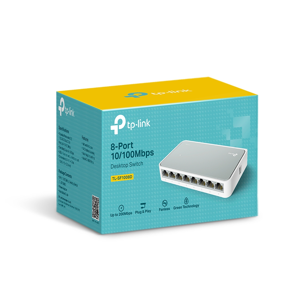 Switch De Escritorio De 8 Puertos 10/100 Tp-link Tl-sf1008d - Imagen 3