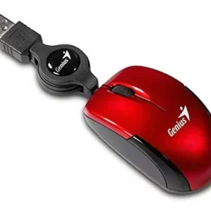 Mini Mouse Genius Micro Traveler Óptico Retráctil Usb Rojo
