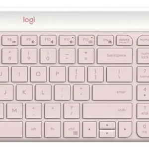 Combo Inalámbrico Logitech Mk470 Slim Teclado Y Mouse Rosado
