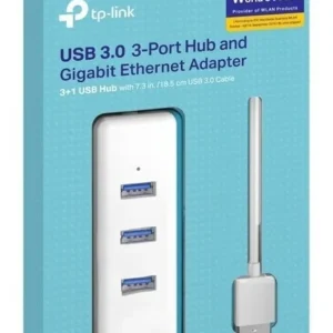 Tp-link, Hub Usb 3.0 2en1: 3 Usb + 1 Ethernet Gigabit, Ue330