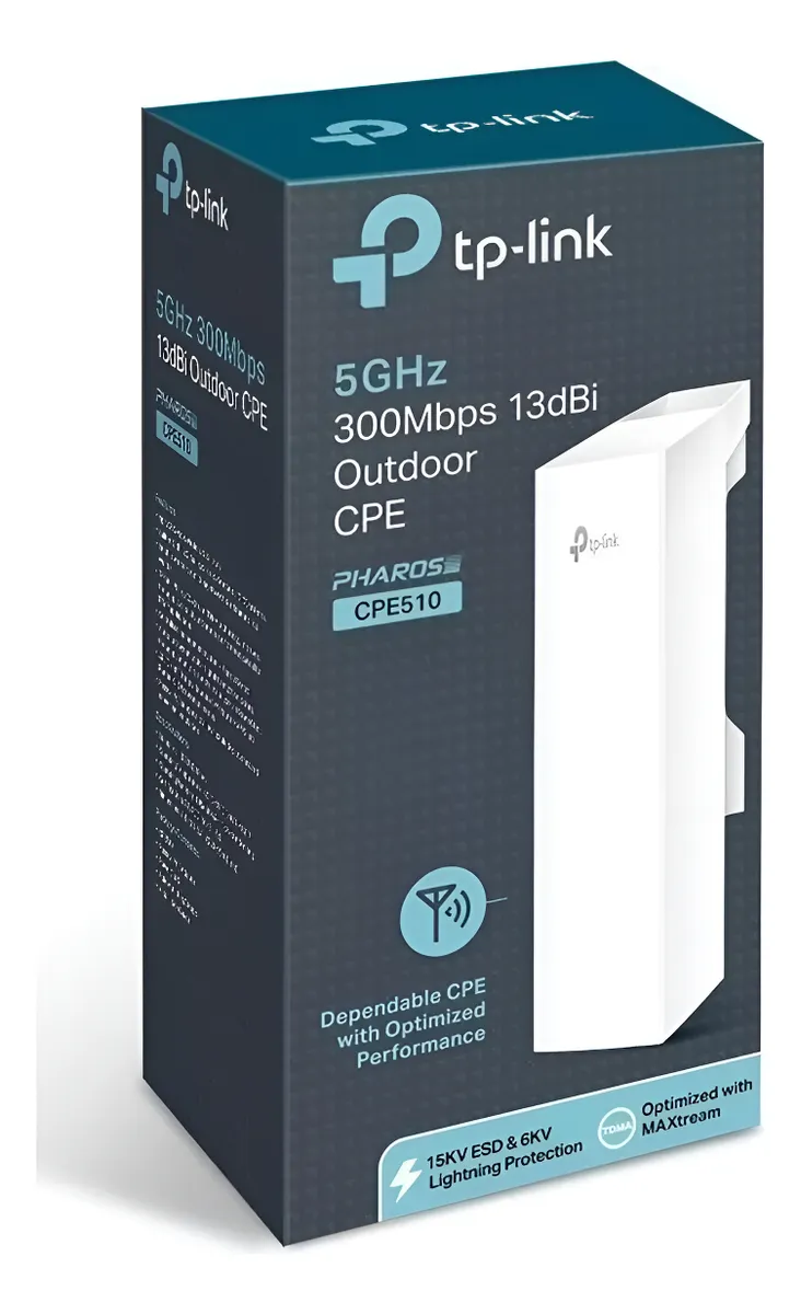 Tp-link Access Point Para Exteriores Cpe510 De 5ghz 300 Mbps