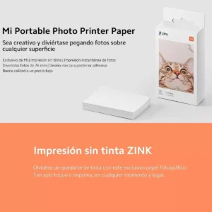 Xiaomi Papel Fotográfico (20 Hojas) Portable Photo Printer