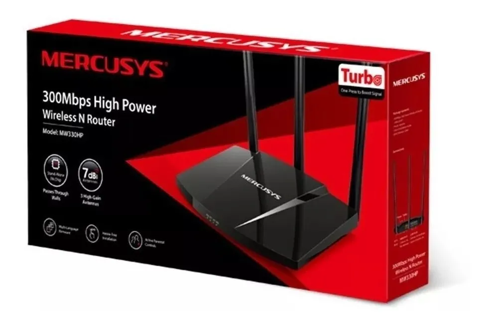 Router Wifi Mercusys Mw330hp Alto Poder Rompemuros 300mbps - Imagen 3