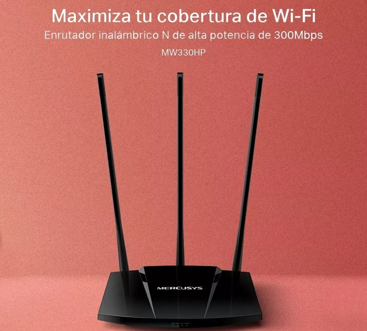 Router Wifi Mercusys Mw330hp Alto Poder Rompemuros 300mbps - Imagen 2