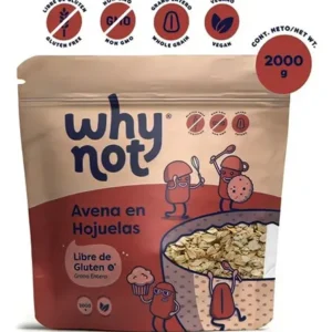 Why Not Avena en Hojuelas Grano Entero Libre de Gluten 2 Kg