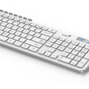 Combo Genius Inalámbrico Bluetooth Slimstar 8230 Blanco