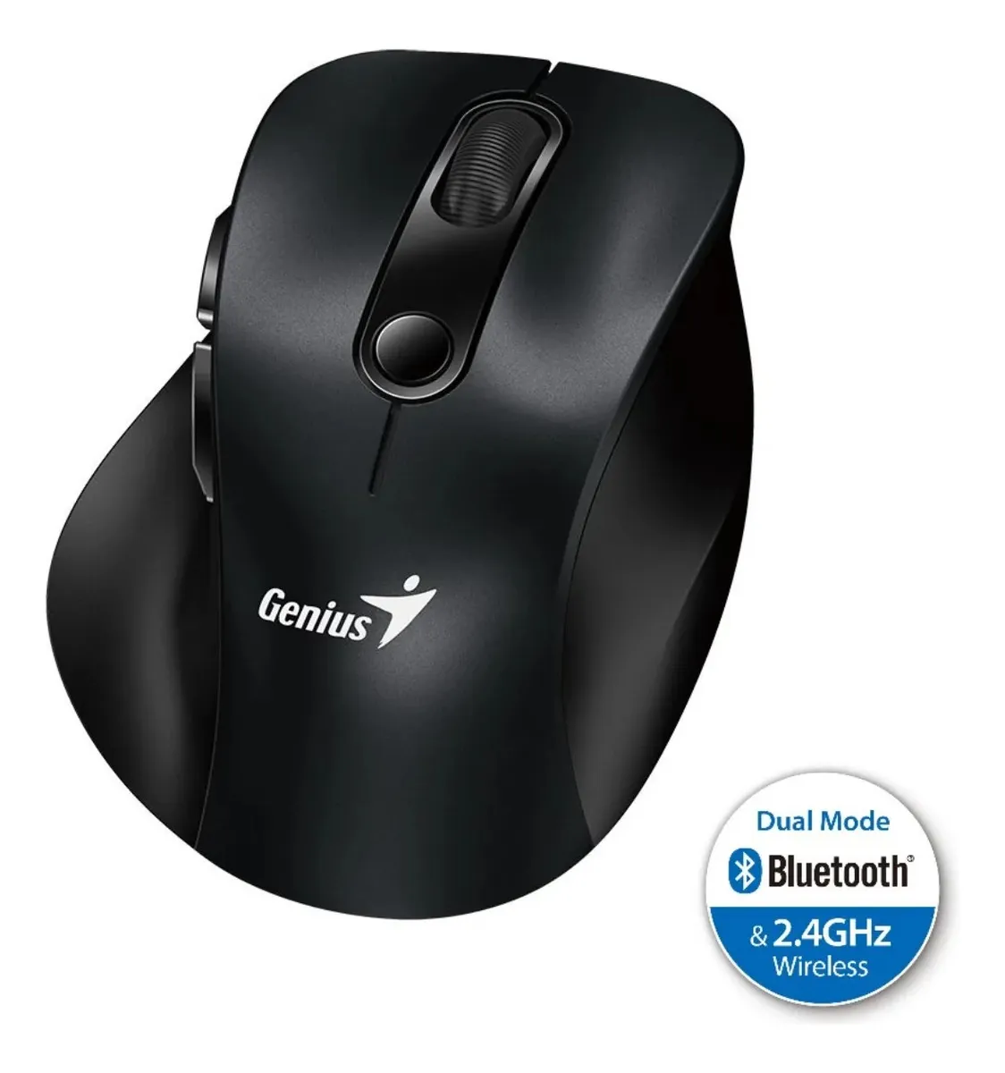 Mouse Genius Ergonómico Inalámbrico Bluetooth Ergo 9000s Negro - Imagen 2