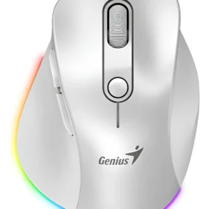 Mouse Genius inalámbrico Bluetooth recargable Mini Ergo 9000S Pro Blanco