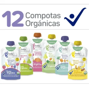 Baby Evolution Compota Orgánica Surtida 12 Unidades
