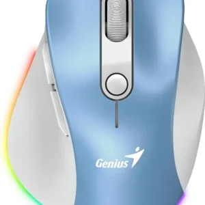 Mouse Genius inalámbrico Bluetooth recargable Mini Ergo 9000S Pro Azul