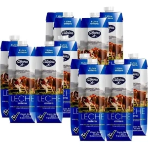 Alpina Leche Entera 12 Unidades / 1 lt / 34 oz