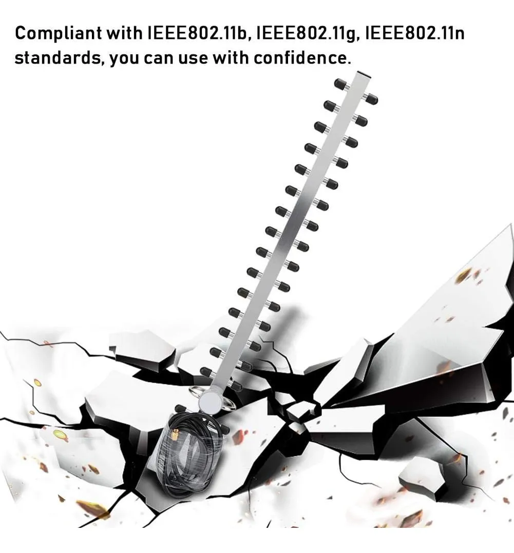 Antena Yagi Direccional De Alta Ganancia 2.4g 25dbi - Imagen 4