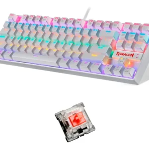 Teclado Gamer Redragon Kumara K552 Rainbow Blanco Red Esp Es