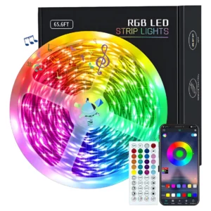 Cinta De Luz Led Rgb 20 Metros Tira Led + Control Bluetooth