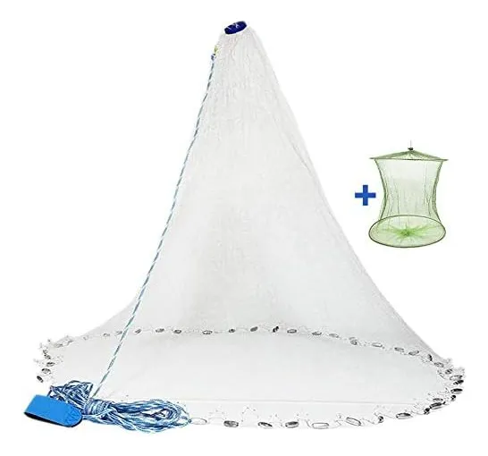 Atarraya Americana Nueva Nylon 1.80m De Radio 3.60m Diametro - Imagen 4