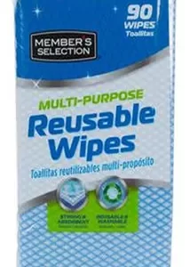 90 Paños Reutilizables Y Lavables Multiuso Members Color Bla