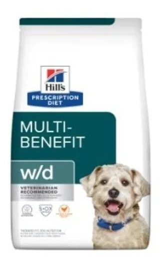 Alimento Hill's Prescription Diet Multi-benefit W/d Para Perro Adulto Todos Los Tamaños Sabor Pollo De 3.85 Kg