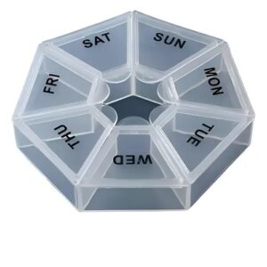 Pastillero Exagonal Semanal Pasta De Lujo 7 Dias