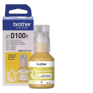 Tinta Brother Btd100y Color Amarillo Serie Inkbenefit