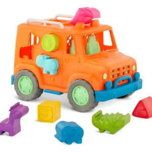 Battat Camión Para Juego Educativo Clasificador De Formas - Naranja