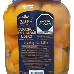 Zalea Gourmet Melocotones Enteros En Almíbar Ligero 2.7 Kg