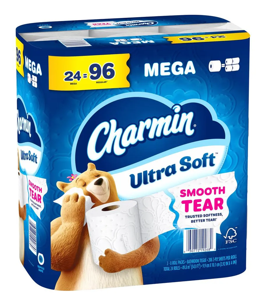 Charmin Papel Higiénico Ultra Suave 24 Rollos / 208 Hojas - Imagen 2