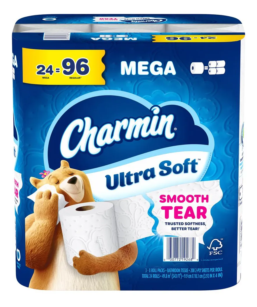 Charmin Papel Higiénico Ultra Suave 24 Rollos / 208 Hojas - Imagen 4