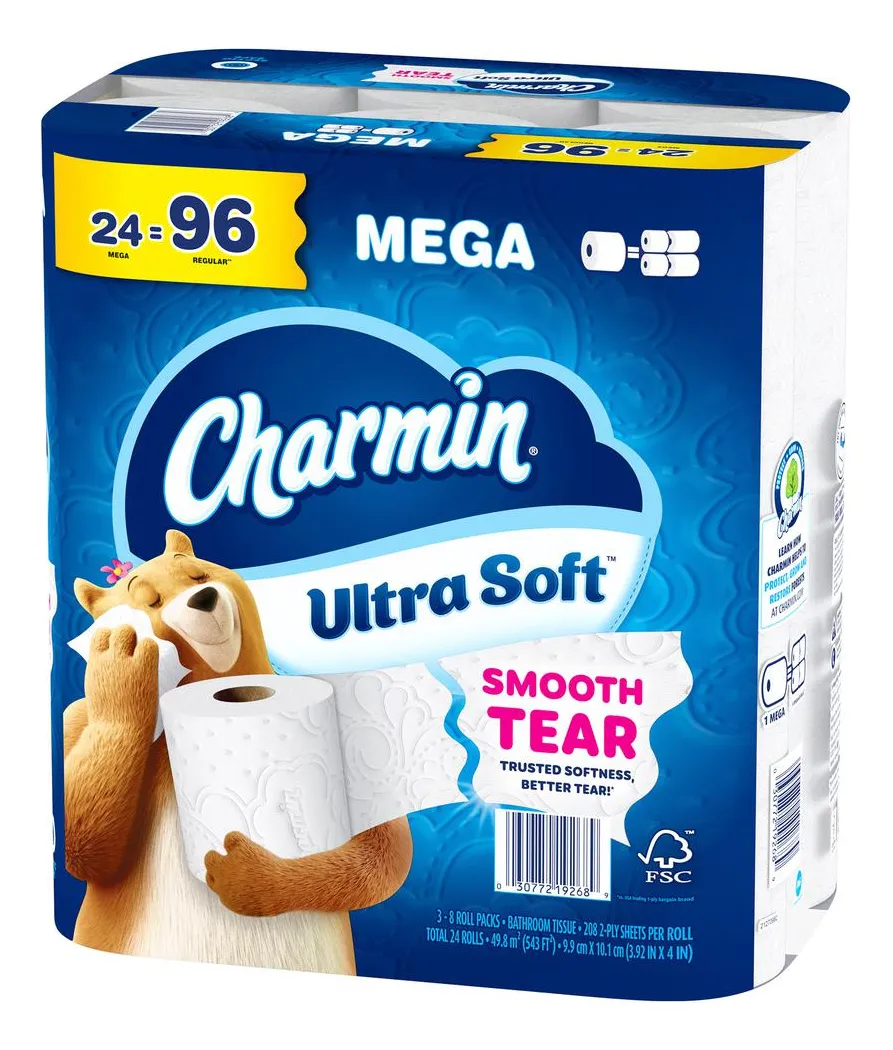 Charmin Papel Higiénico Ultra Suave 24 Rollos / 208 Hojas - Imagen 3