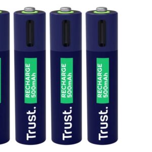 Pilas Recargables Aaa Tipo C Trust 500mah Pack X4 Unidades