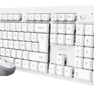 Combo De Teclado Y Mouse Inalambrico Trust Ody Ii Blanco Blanco Blanco