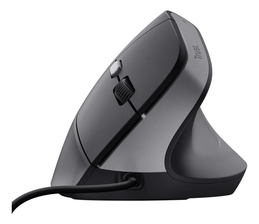 Mouse Ergonómico Trust Bayo Ii Alambrico Usb Negro Negro