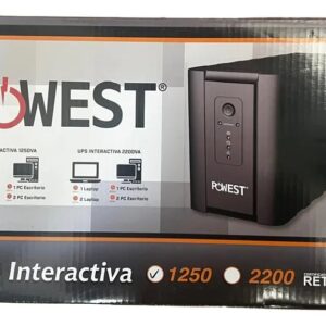 Ups Powest 1250va 600w Monofasica Interactiva Nicomar Negro