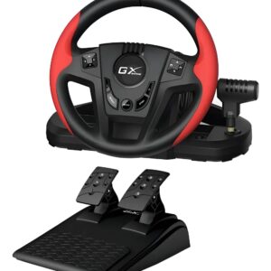 Timon Y Pedales Genius Speedmaster Gx Gaming Ps4 Ps3 Pc Negro/rojo