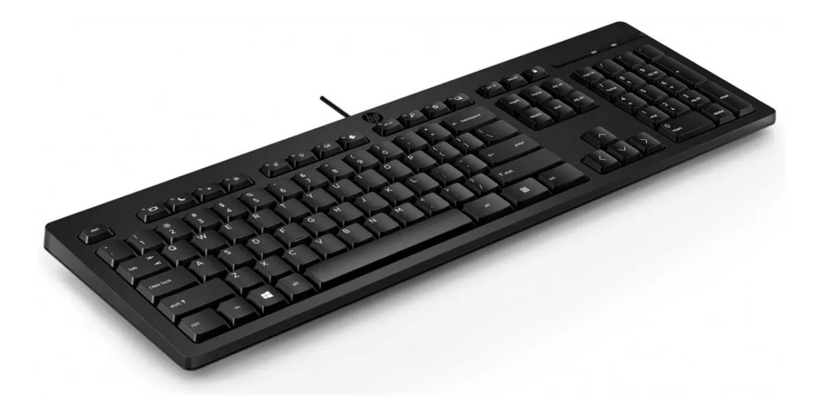 Teclado Con Cable Hp 125 Negro En Español Wired Keyboard Idioma Español Latinoamérica