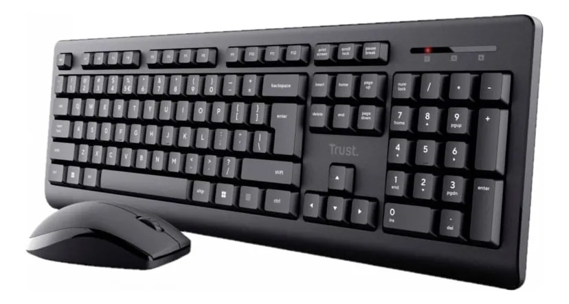 Combo Teclado Y Mouse Trust Primo Inalambrico Negro 25433 Negro Negro - Imagen 3