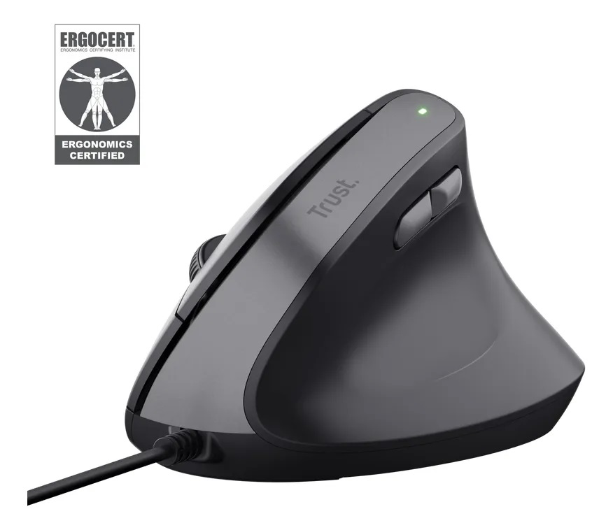 Mouse Ergonómico Trust Bayo Ii Alambrico Usb Negro Negro - Imagen 2