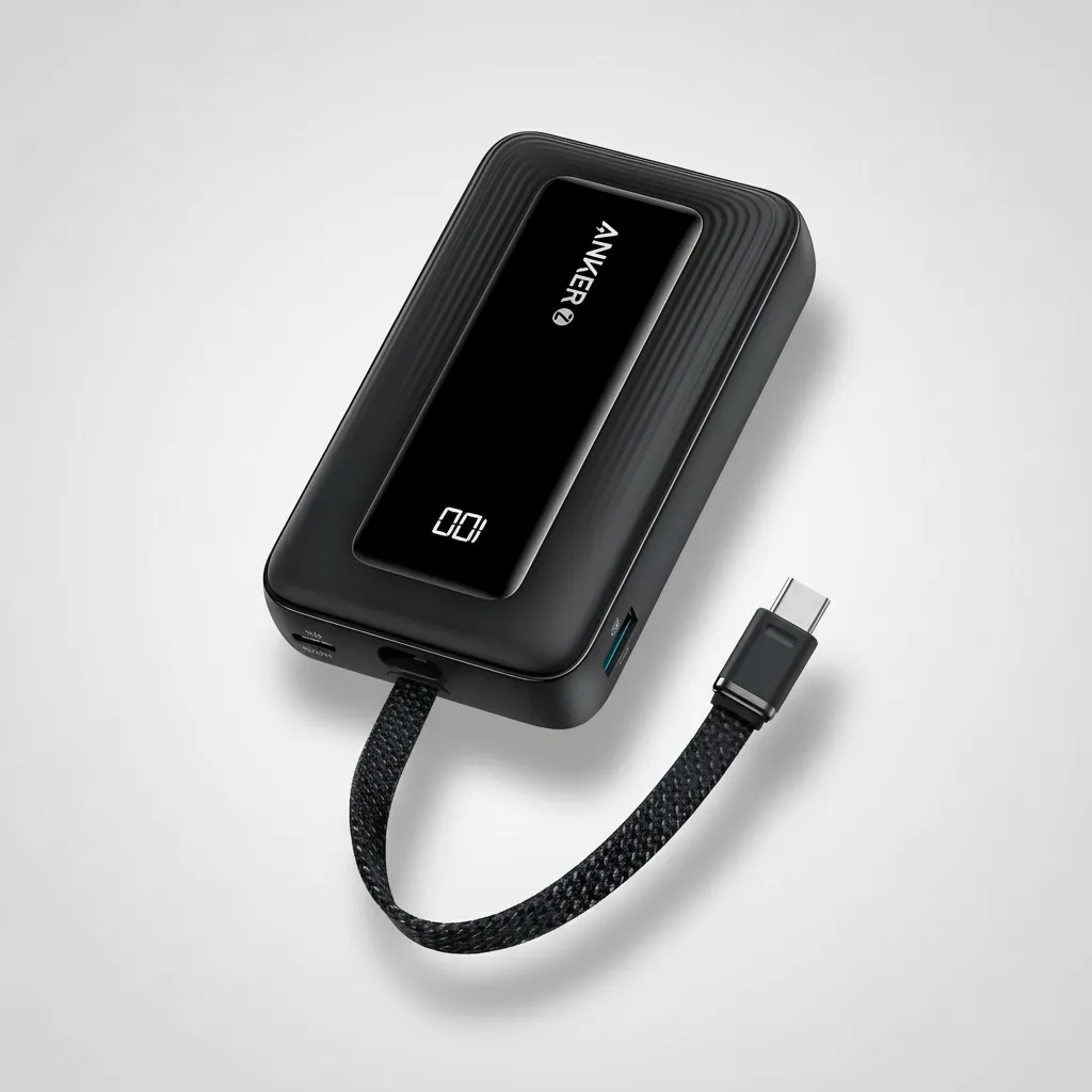 Power Bank Anker 10000mah 30w Pd Usb-c Carga Rápida Negro Negro - Imagen 3