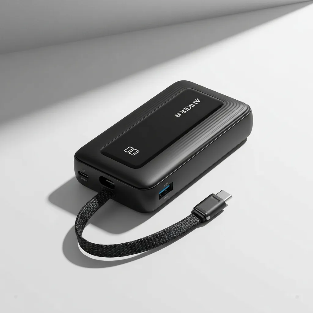 Power Bank Anker 10000mah 30w Pd Usb-c Carga Rápida Negro Negro - Imagen 2