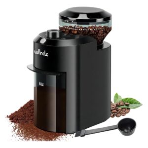 Molino De Café Eléctrico Con 28 Ajustes 12 Tazas Wancle Negro