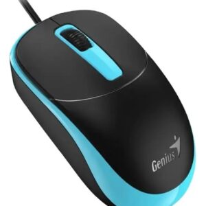 Mouse Genius Dx-123 Usb 1200 Dpi Azul Color Negro Y Azul