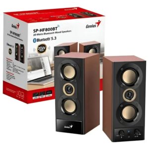 Parlante Genius SP-HF800BT Bluetooth de 20W en Madera
