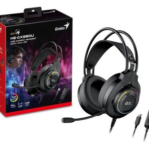 Diadema Gamer Genius Hs-gx580u Con Microfono Usb Negro
