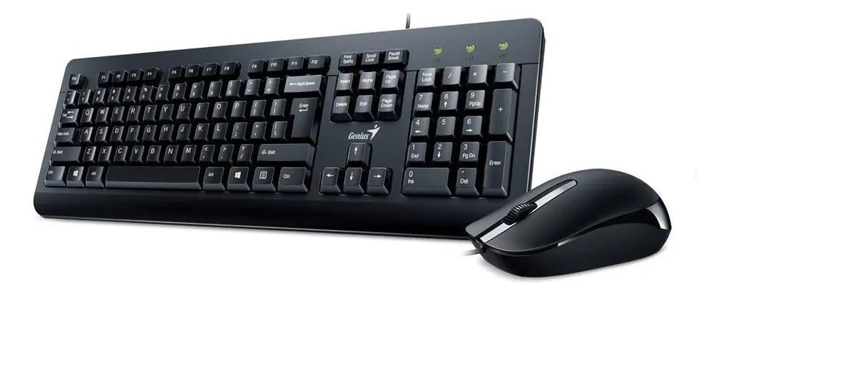 Kit De Teclado Y Mouse Alámbrico Genius Km-160 Ingles