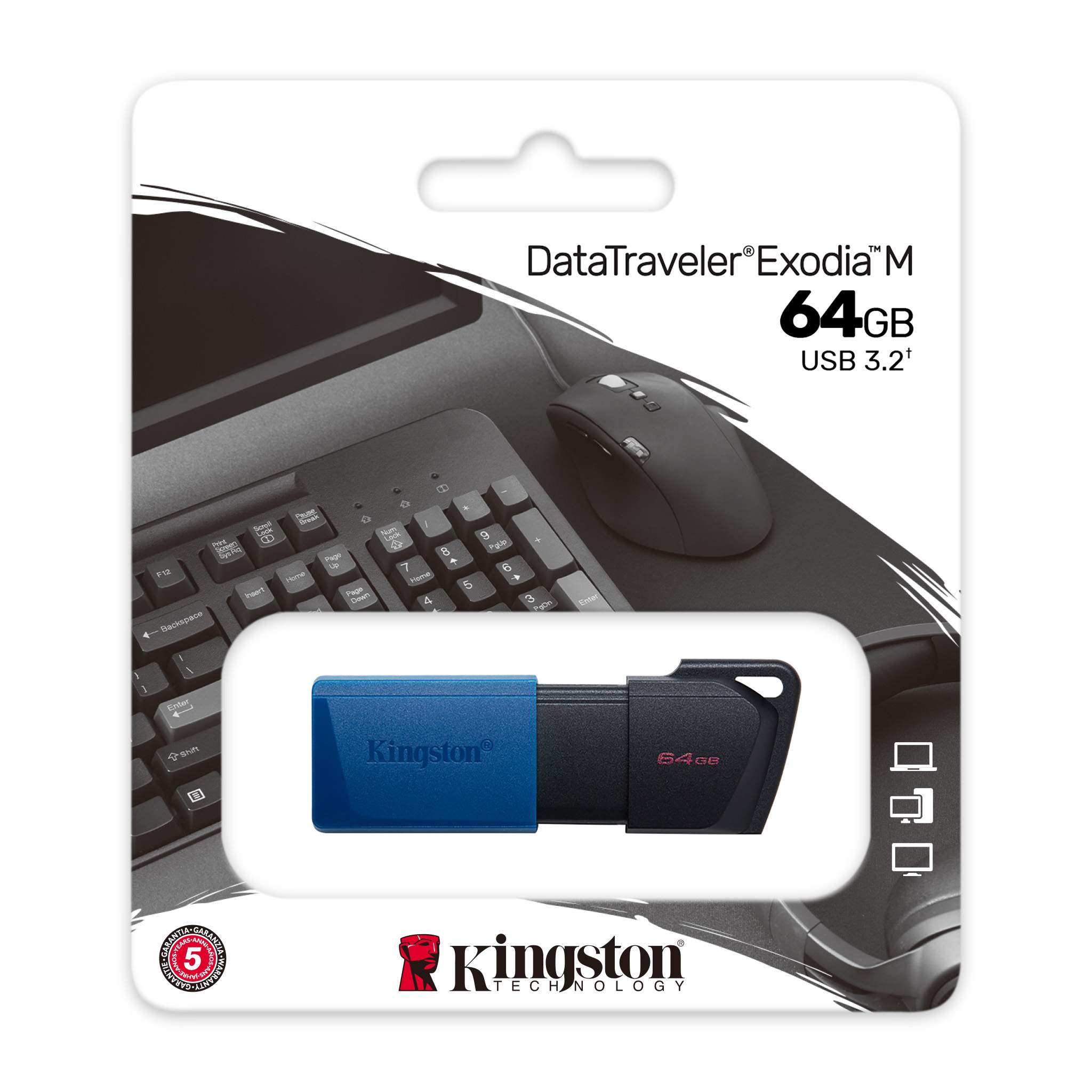 Memoria Usb Kingston Datatraveler Exodia M Dtxm/64gb - Imagen 3