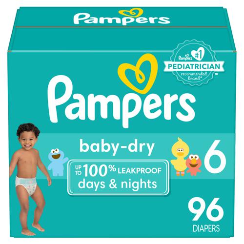 Pañales Pampers Baby Dry Talla 6 / 96 Unidades