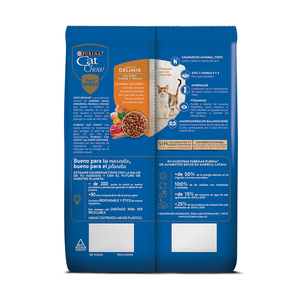 Alimento Cat Chow Gatos Adultos Delimix 10 Kg - Imagen 2